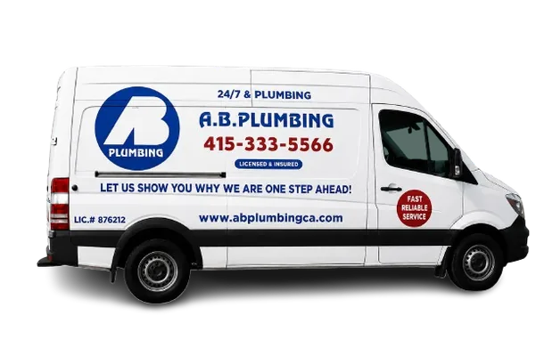 AB Plumbing service van, plumber in San Francisco
